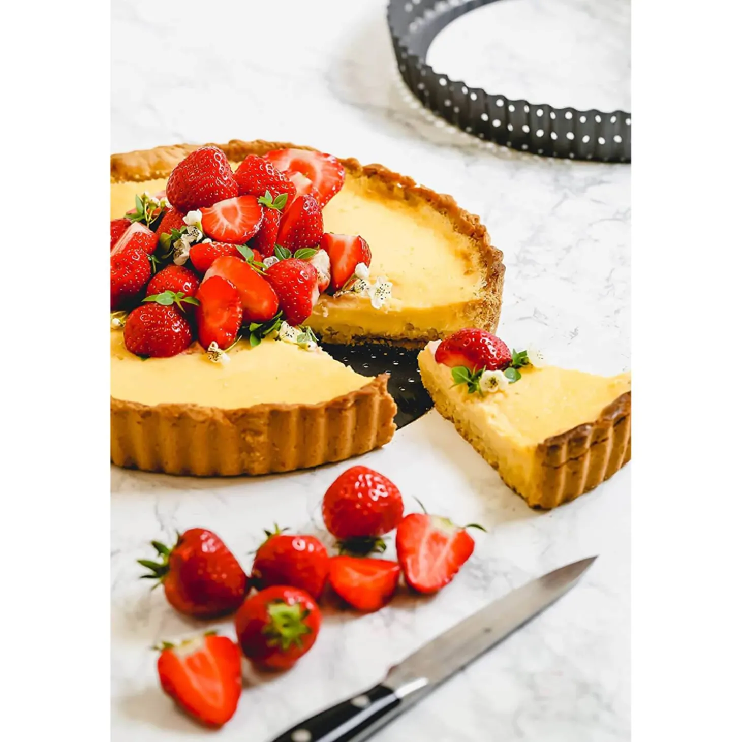 Masterclass Crusty Bake Non-Stick Quiche Tin - 20cm