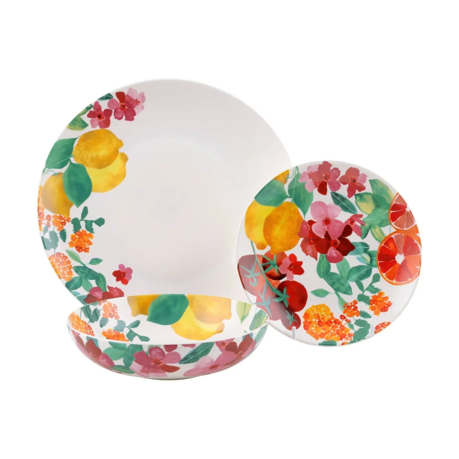 Maxwell & Williams Capri Porcelain Coupe Dinner Set - 12-Piece