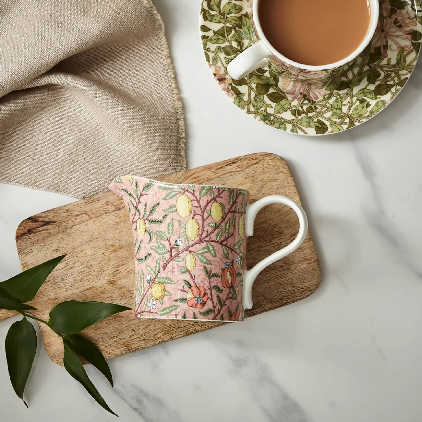 Morris & Co Porcelain Creamer Jug - Fruit