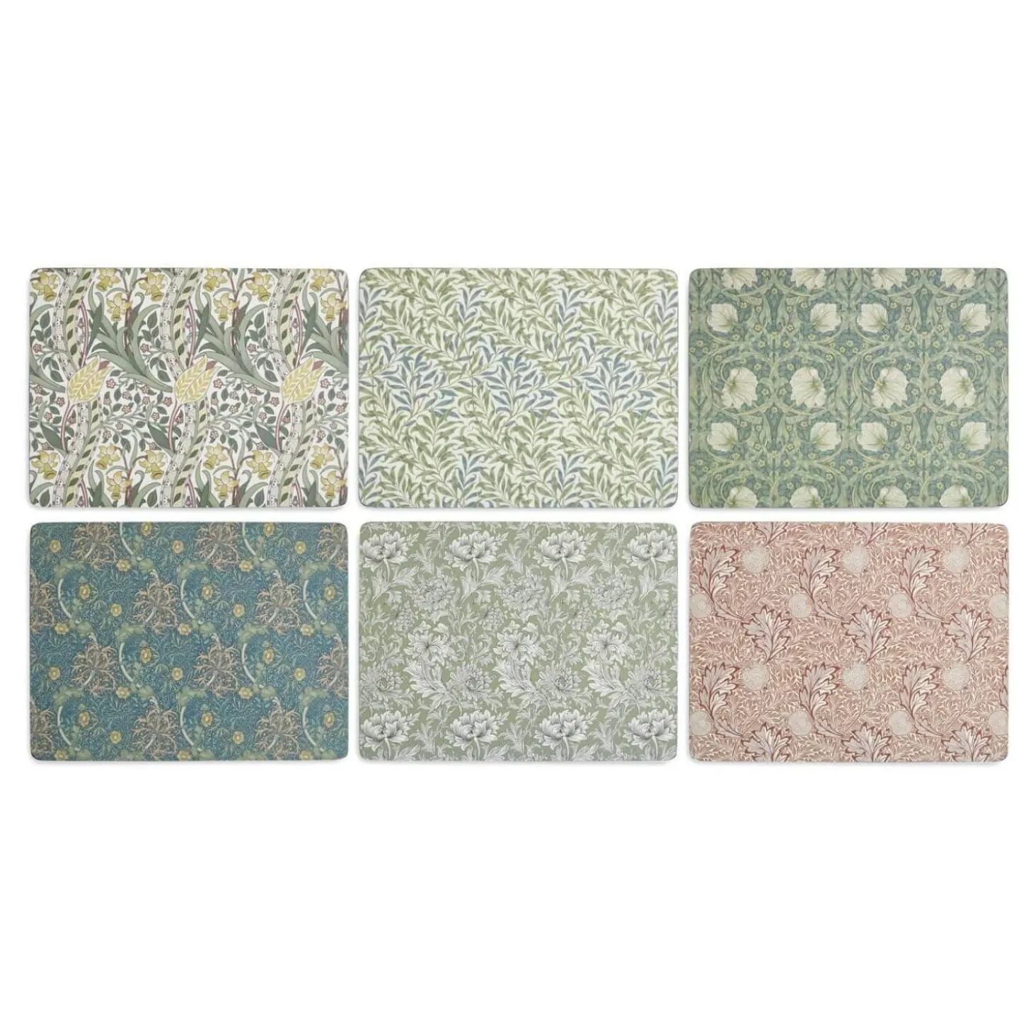 Morris & Co Set of 6 Placemats - Assorted