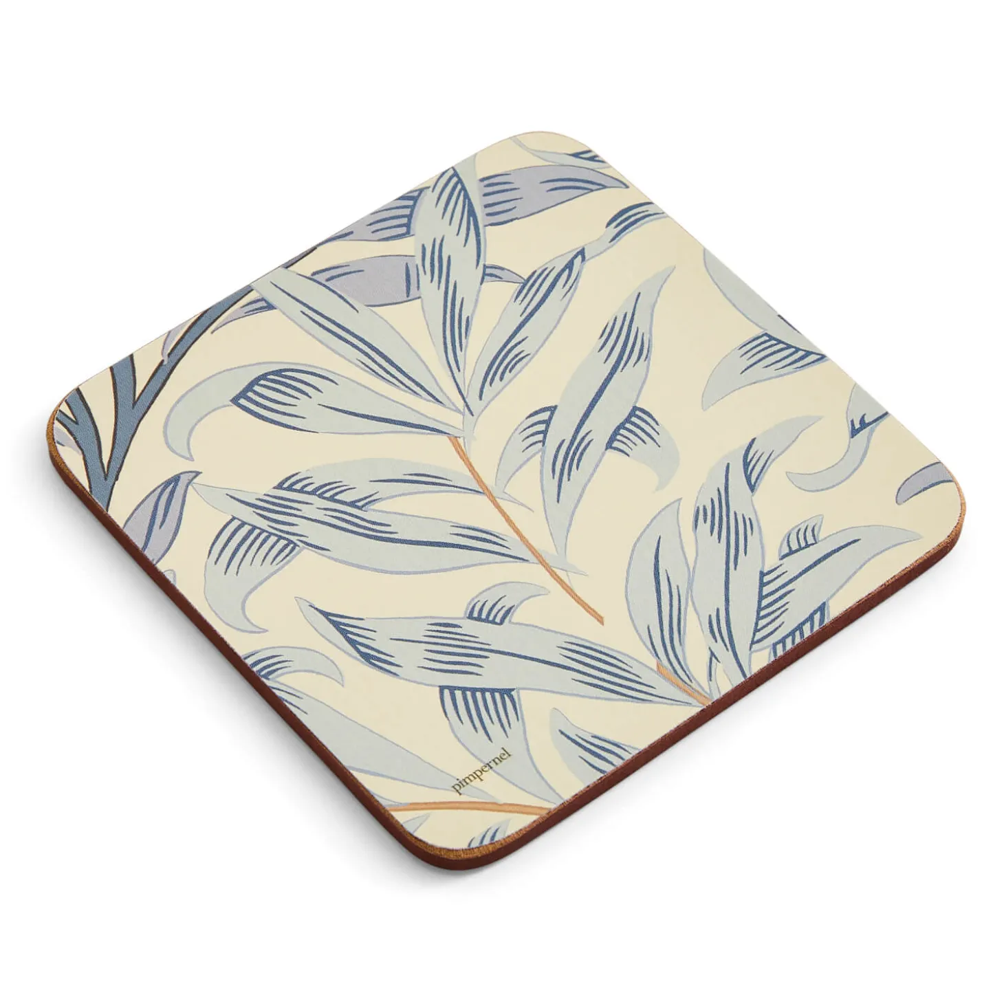 Morris & Co Willow Bough Set Of Six Coasters - Blue