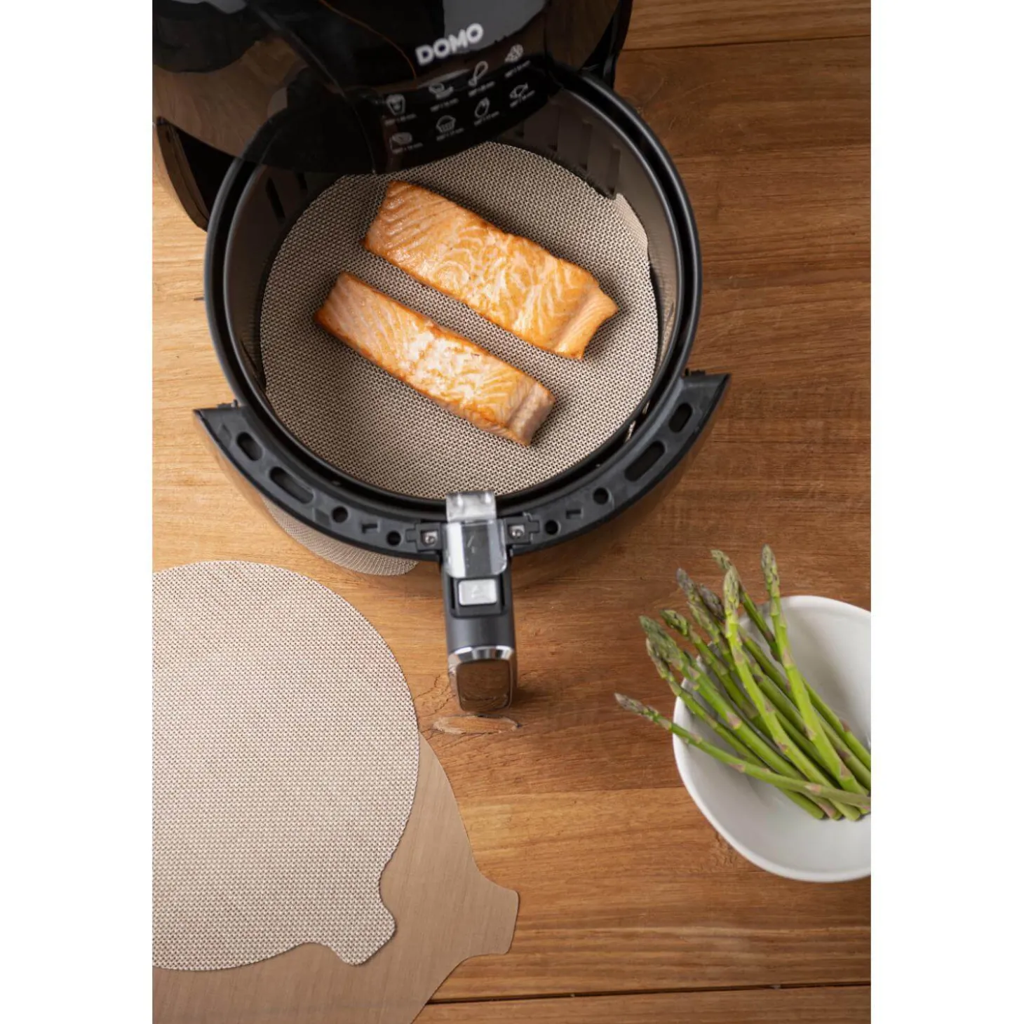 NoStik Reusable Round Air Fryer Liner - Pack of 2