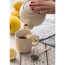 Price & Kensington Stoneware 6 Cup Teapot - Matte Cream