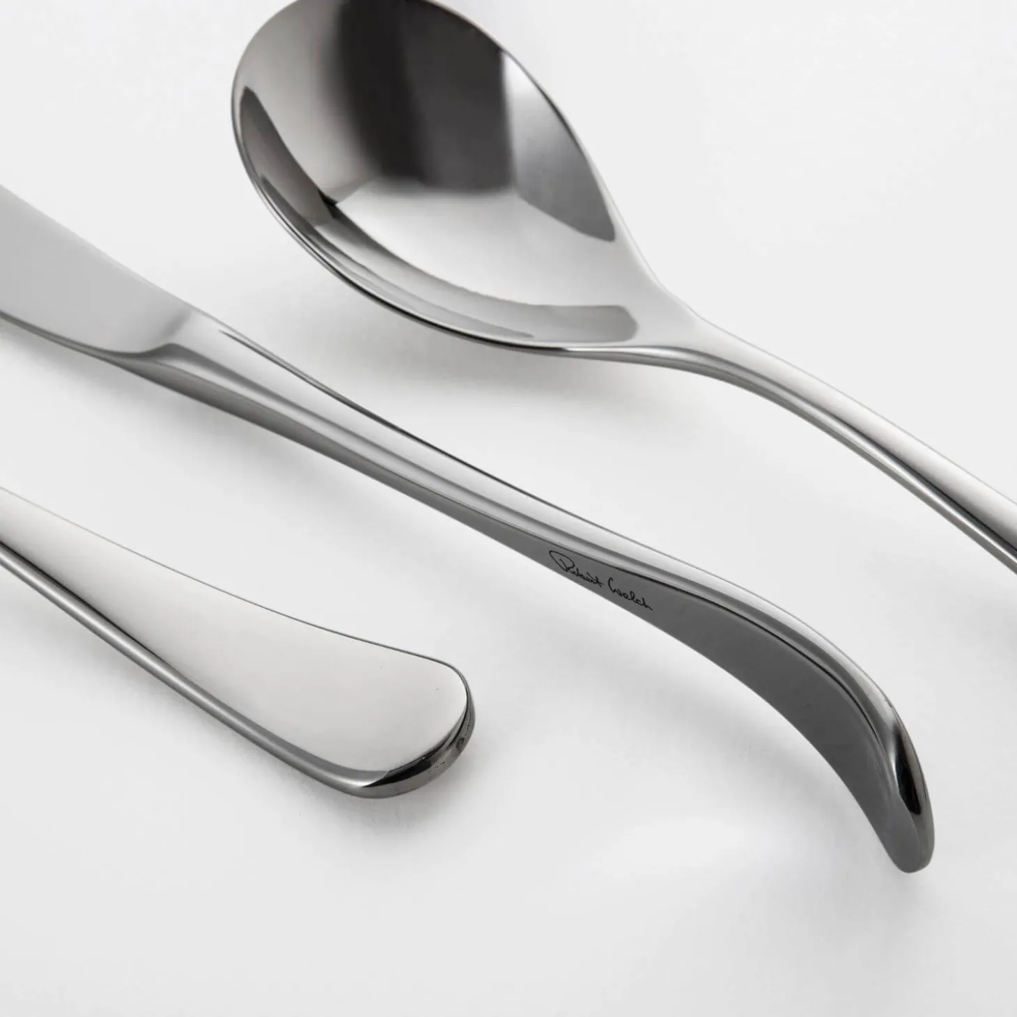 Robert Welch Ashbury Bright Stainless Steel Dessert Spoon