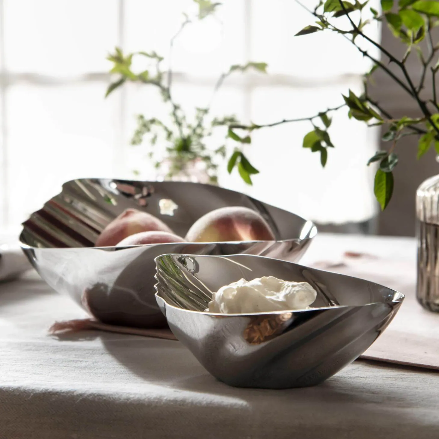 Robert Welch Cascade 18|10 Mirror Polished Stainless Steel Dish - Large
