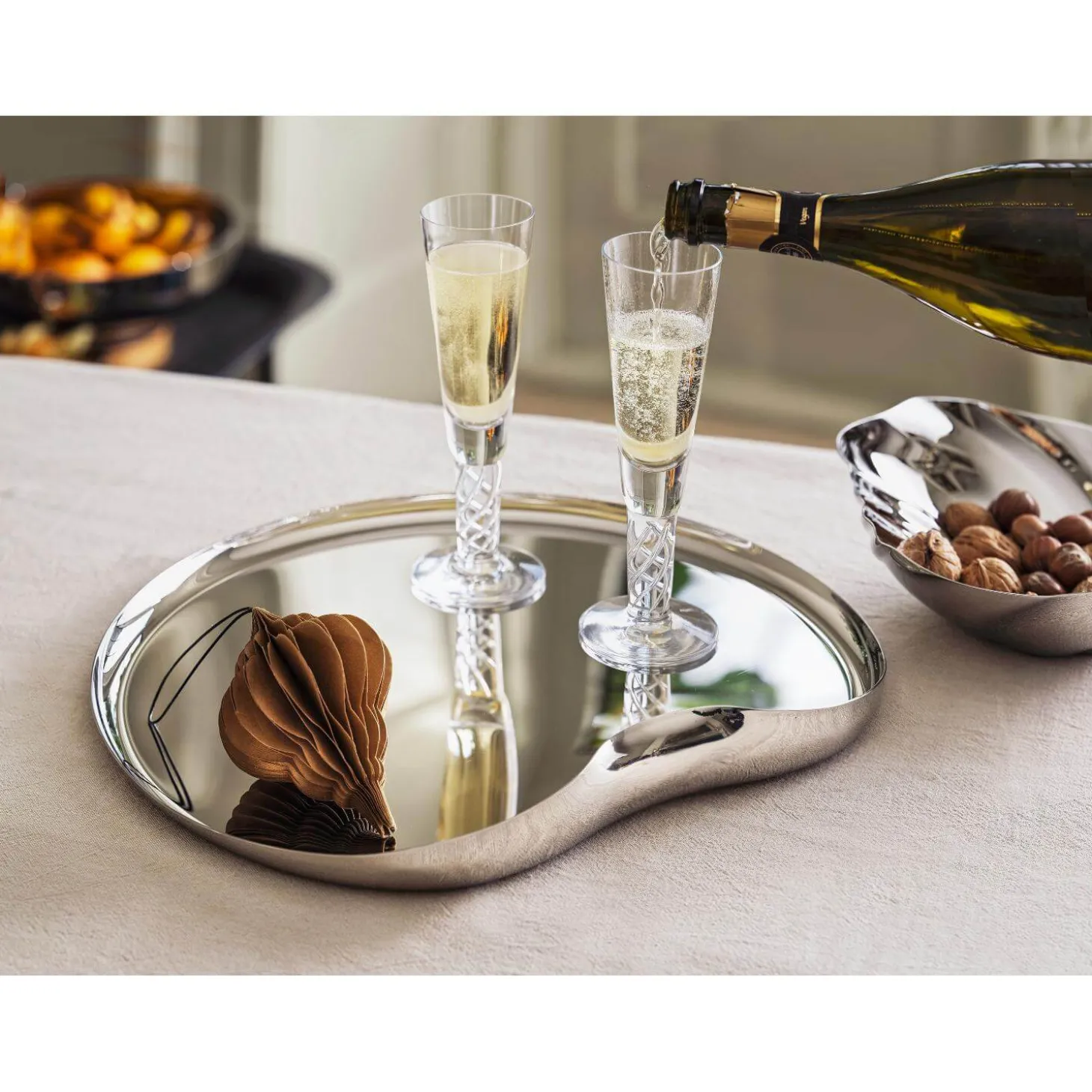 Robert Welch Cascade 18|10 Mirror Polished Stainless Steel Dish - Medium