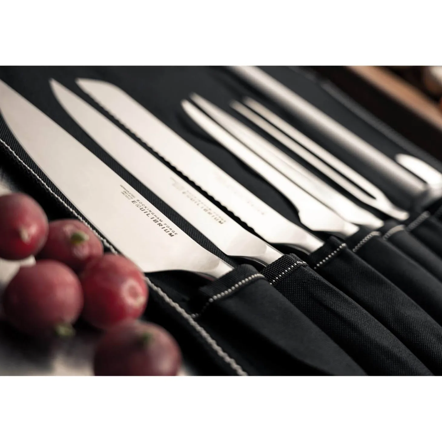 Rockingham Forge Equilibrium Fluted Santoku Knife - 13cm