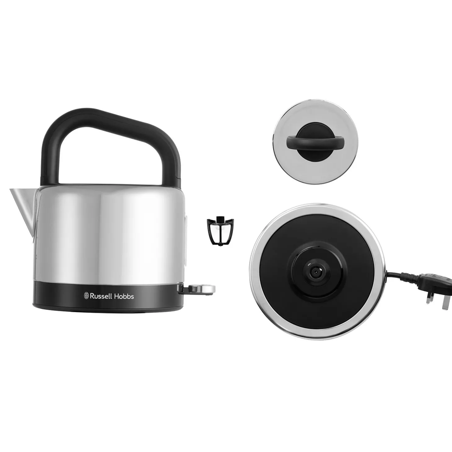 Russell Hobbs Distinctions 1.5 Litre Stainless Steel Kettle - Black