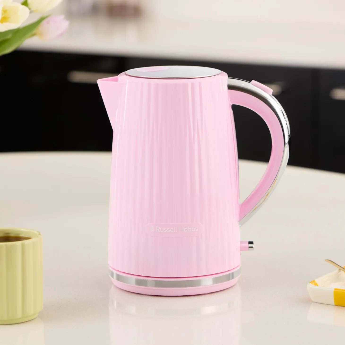 Russell Hobbs Eden 1.7 Litre Kettle & 2-Slice Toaster Set - Raspberry Pink