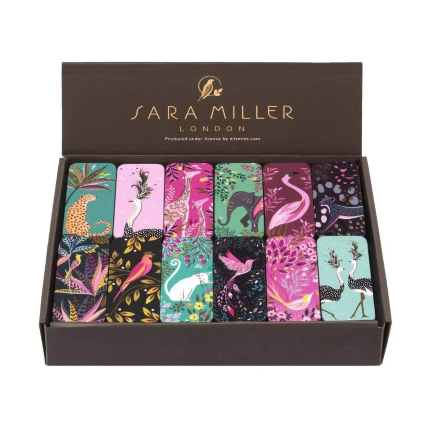 Sara Miller India Slip Lid Pocket Tins - Assorted