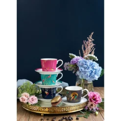 Sara Miller London Chelsea Tea Cup & Saucer - Green