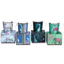 Sara Miller London India 340ml Mug - Lattice Windows