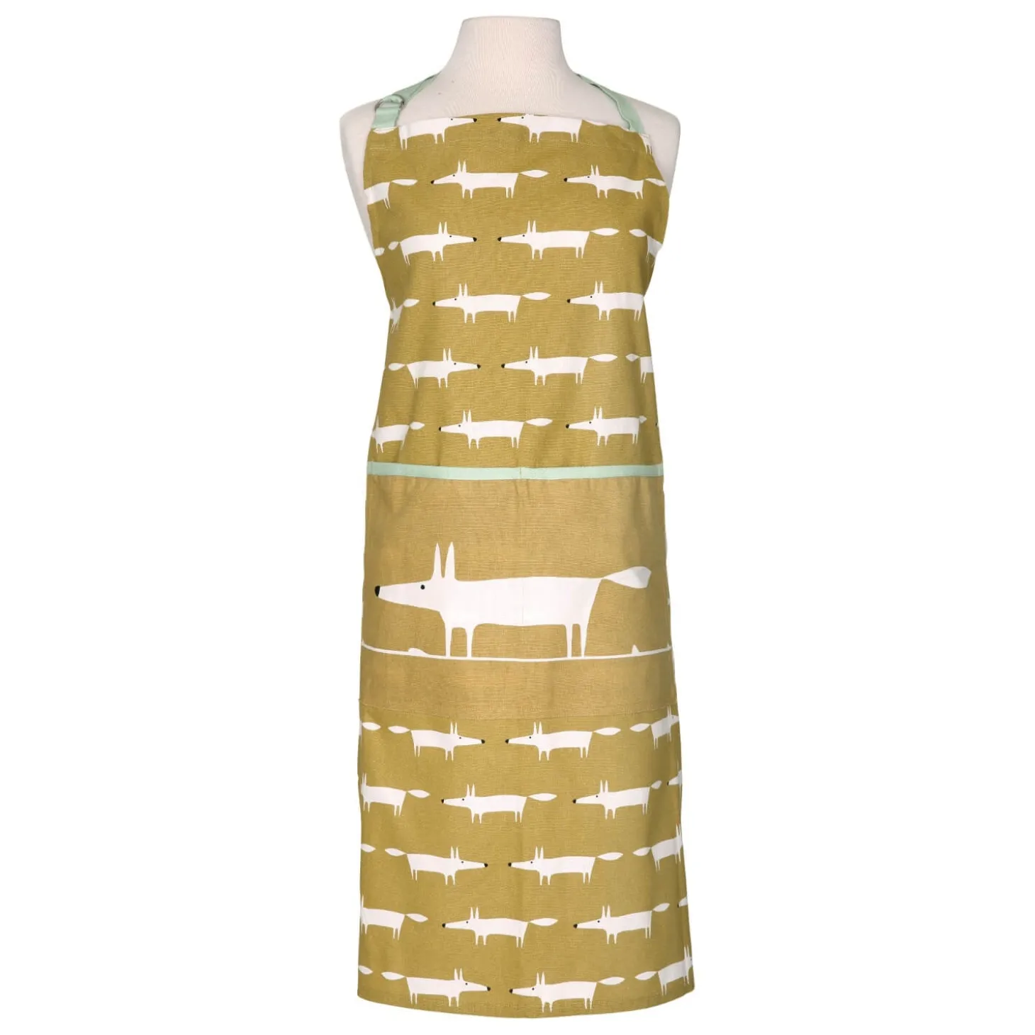 Scion Living Mr Fox 100% Cotton Adult Apron - Ochre