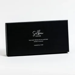 Selbrae House Gold Heart Serving Dish Set on a Slate Board