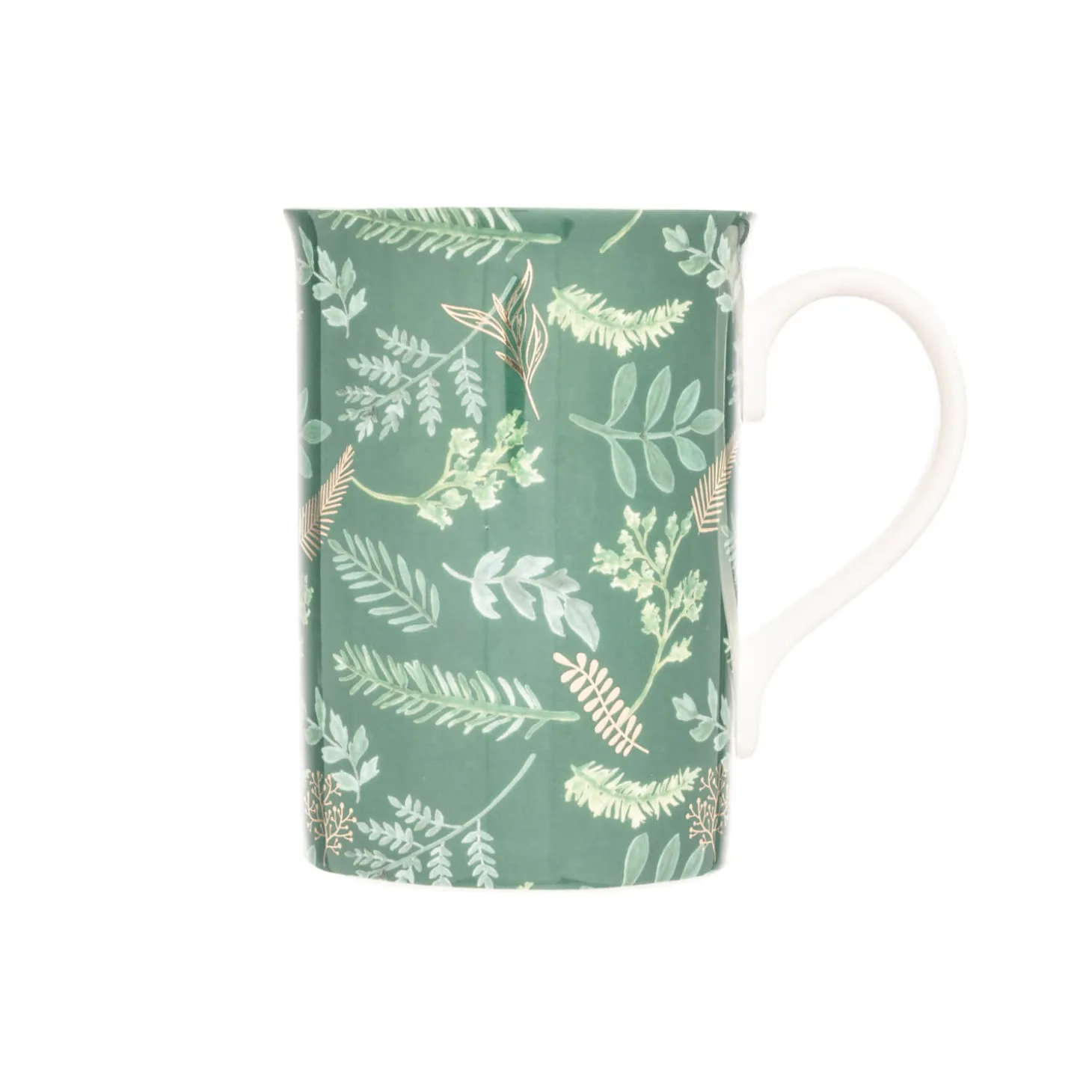 Siip Forest Fluted China 300ml Mug - Green