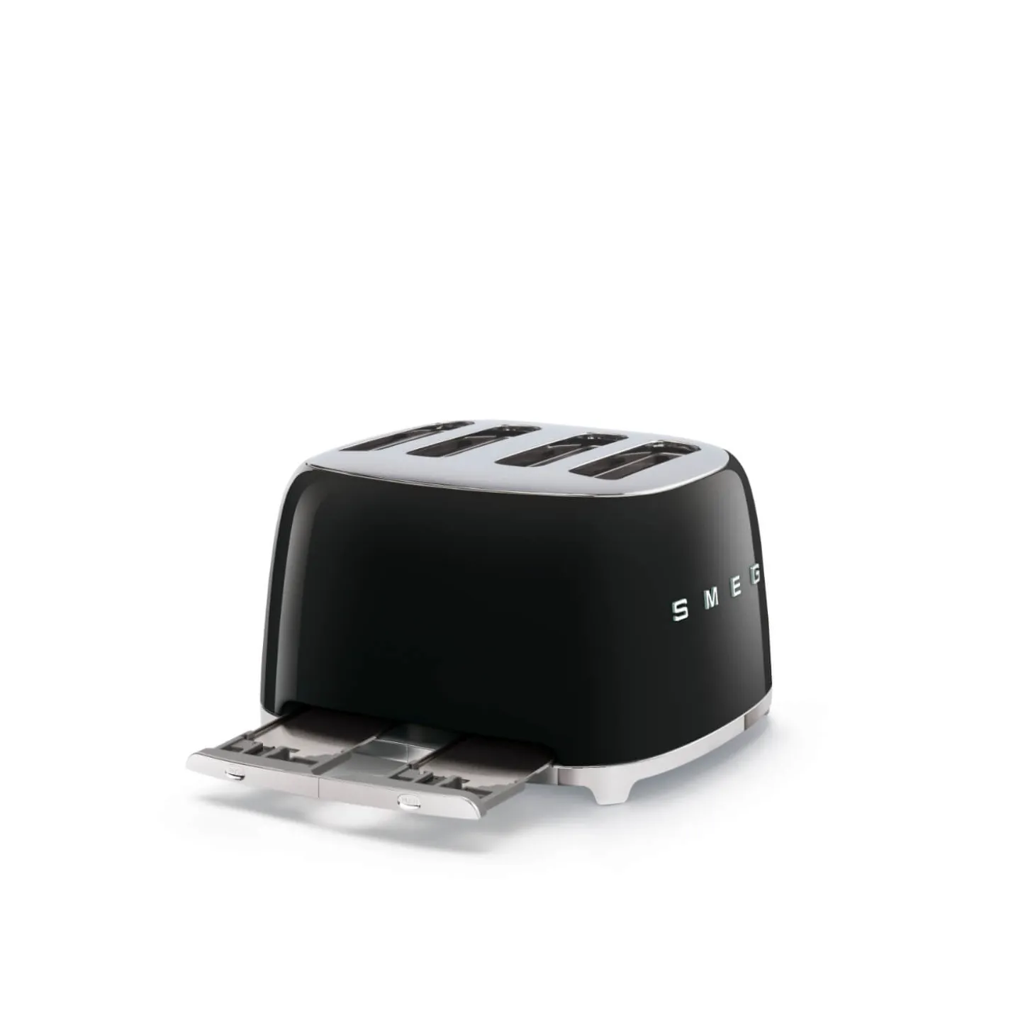 Smeg Jug Kettle & 4 Slice Toaster Set - Black