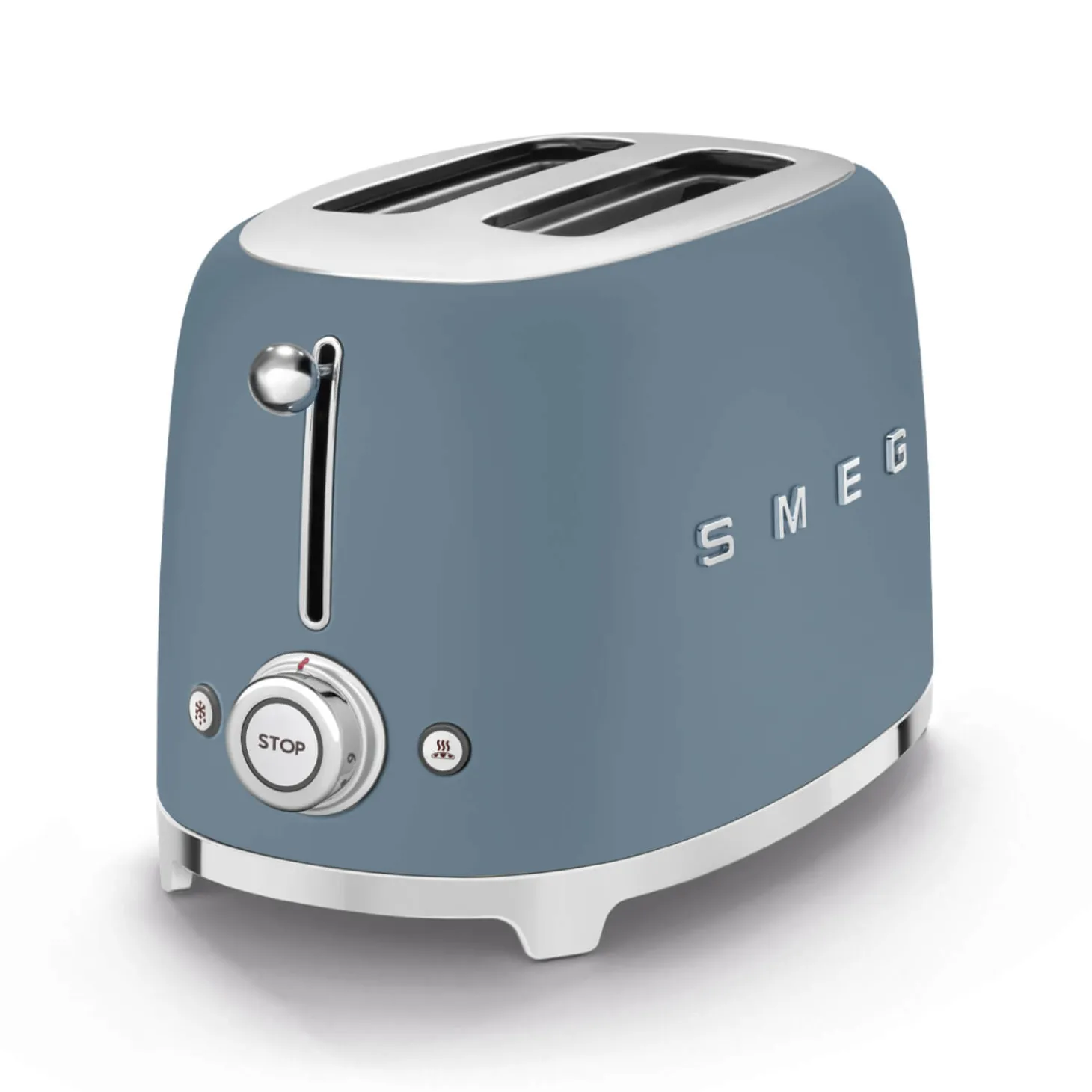 Smeg KLF03 Jug Kettle & 2 Slice TSF01 Toaster Set - Storm Blue