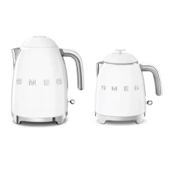 Smeg Mini Kettle & 2 Slice Toaster Set - White