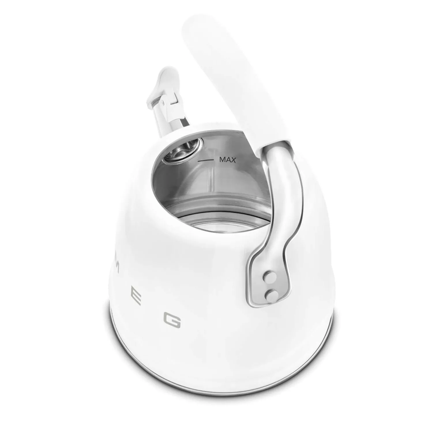 Smeg 50's Retro Style WKF01 Whistling Stove Top Kettle - White