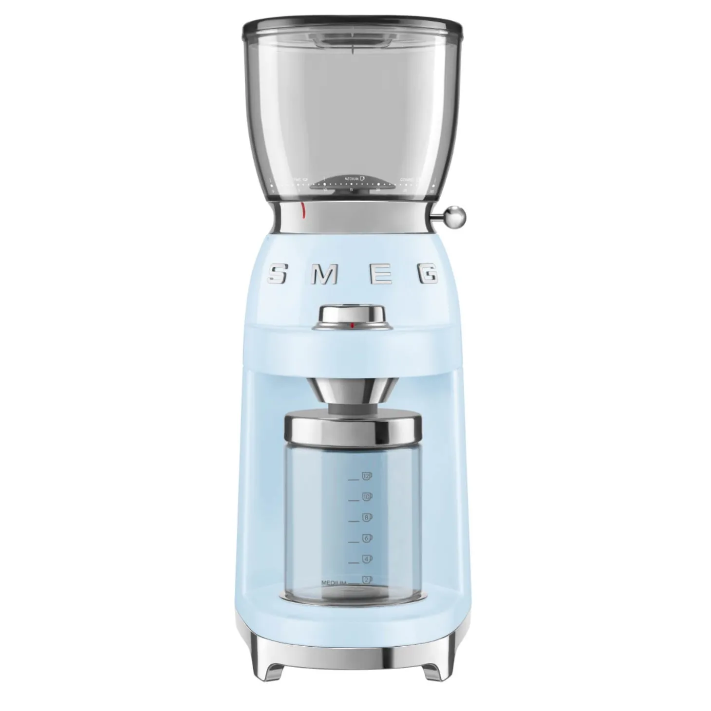 Smeg 50's Style Retro CGF11 Coffee Grinder - Pastel Blue