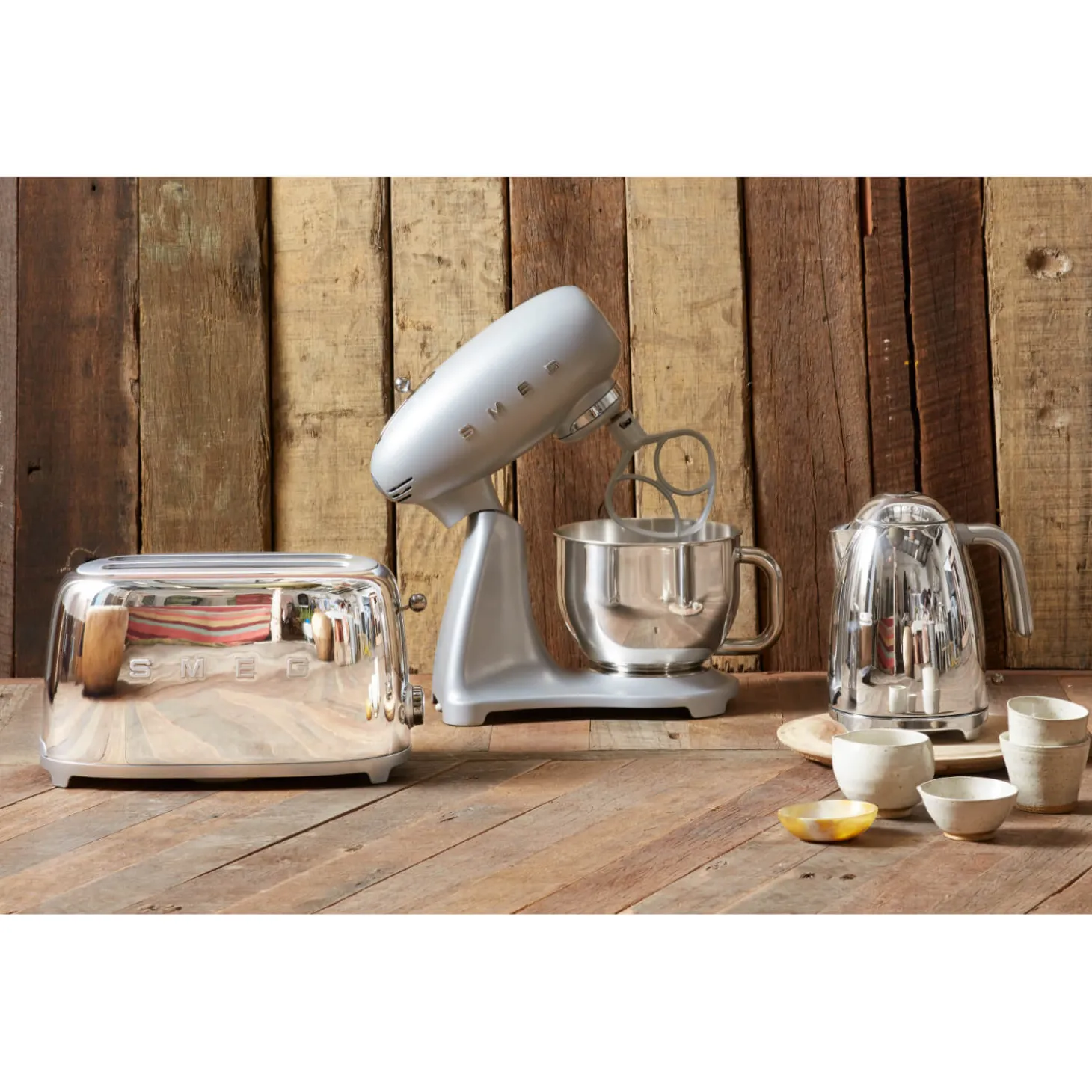 Smeg 50's Style Retro KLF03 Jug Kettle - Chrome