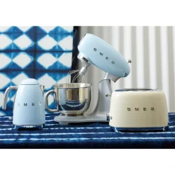 Smeg 50's Style Retro TSF01 2 Slice Toaster - Cream