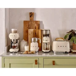 Smeg 50's Style Retro TSF03 4 Slice Toaster - Cream