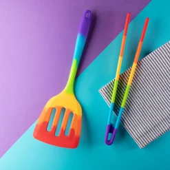 Taylor's Eye Witness Silicone Tongs - Rainbow