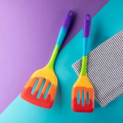 Taylor's Eye Witness Silicone Slotted Turner - Rainbow