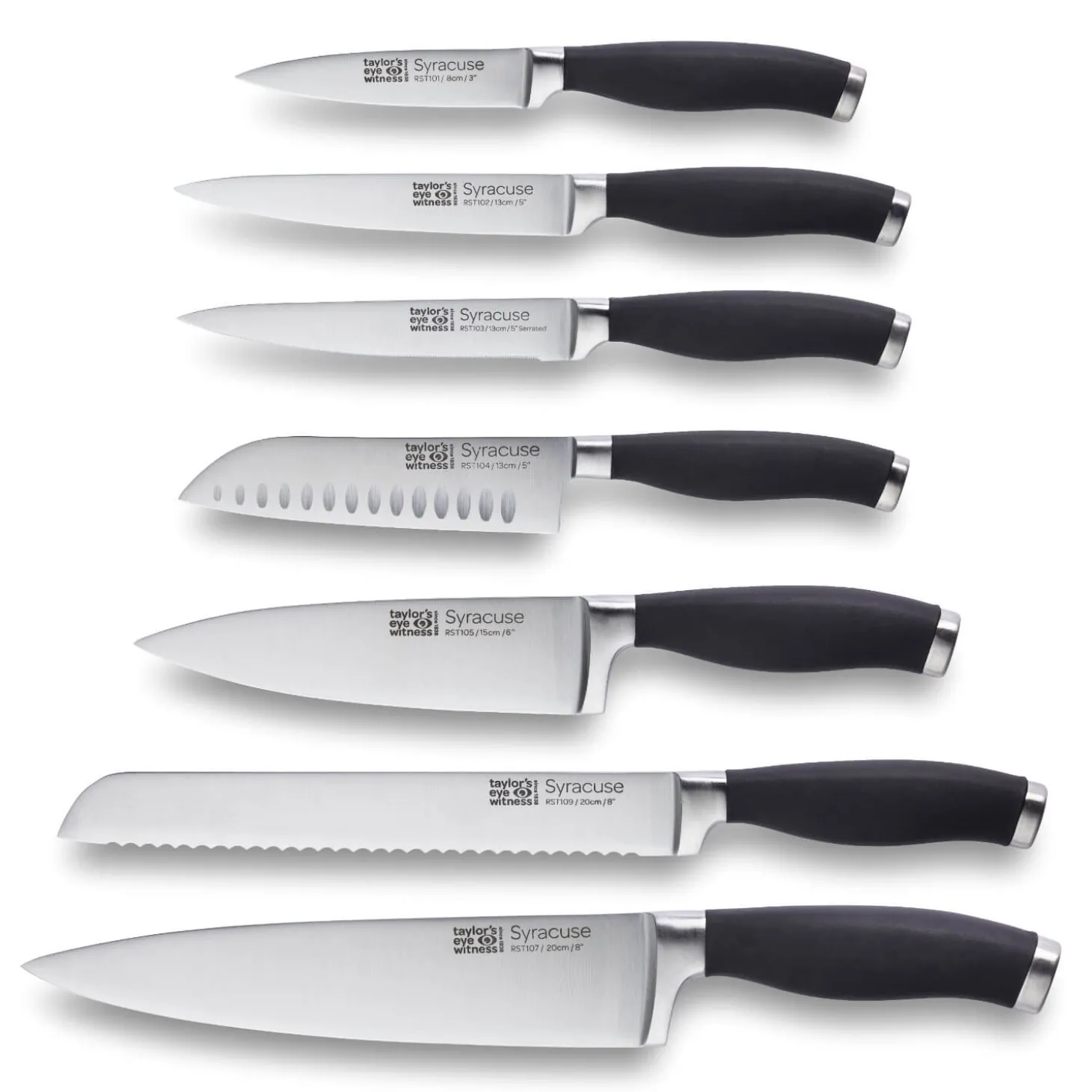 Taylor's Eye Witness Syracuse 13cm Santoku Knife - Black