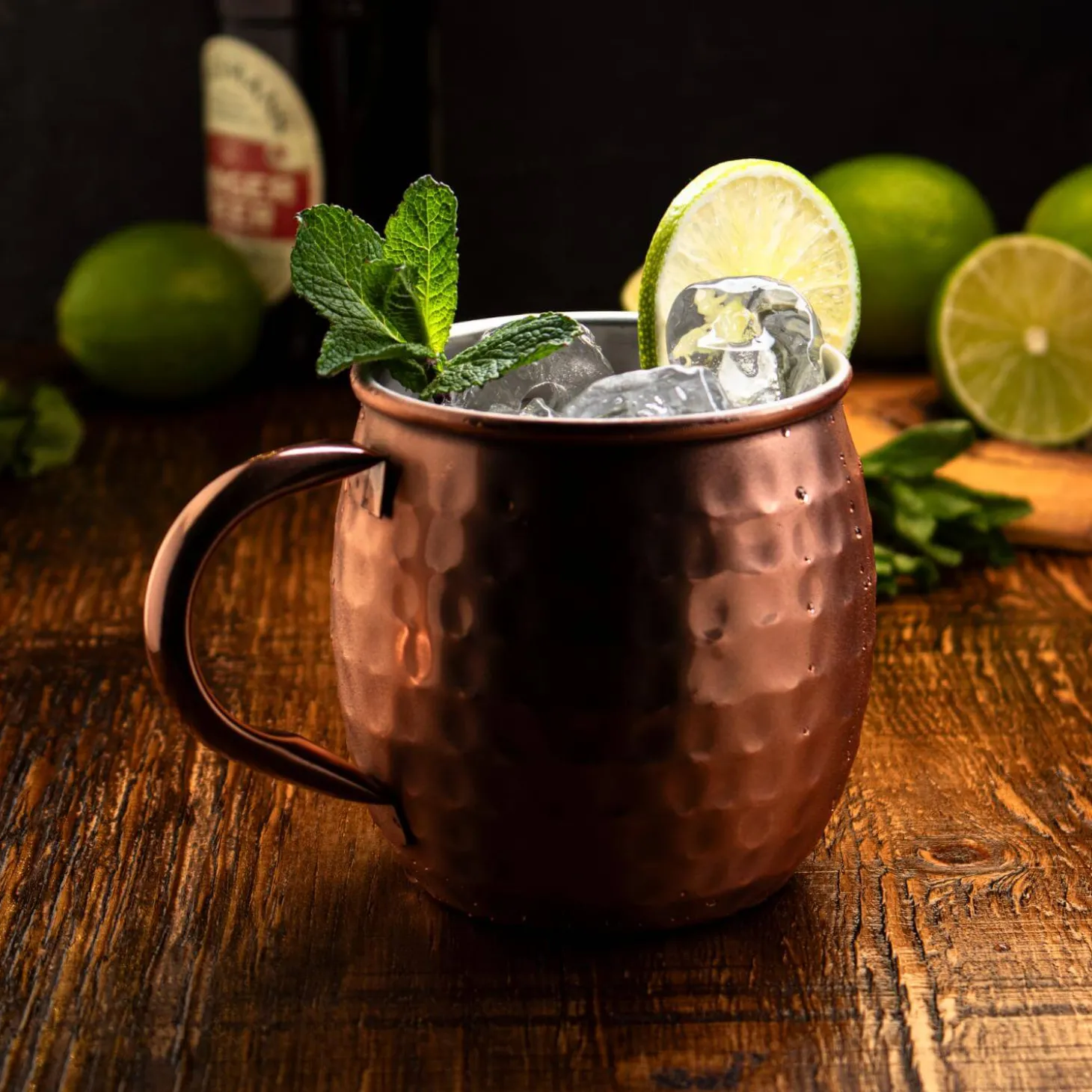 Taylor's Eye Witness Taproom Stainless Steel 450ml Moscow Mule Mug - Hammered Copper