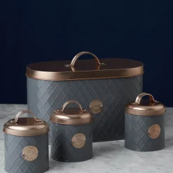 Typhoon Henrik Sugar Storage Canister - Graphite & Copper