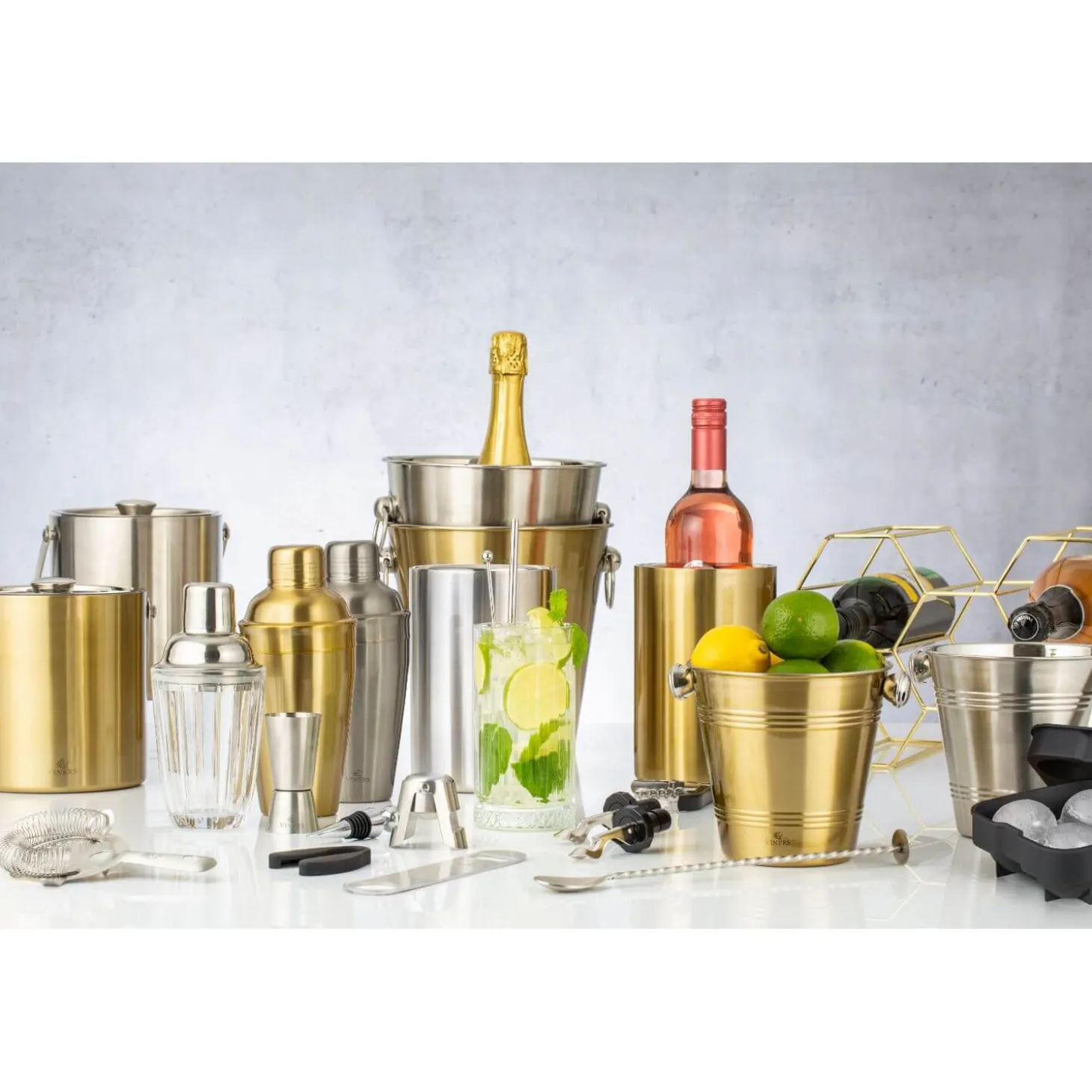 Viners Barware Champagne Ice Bucket - Gold