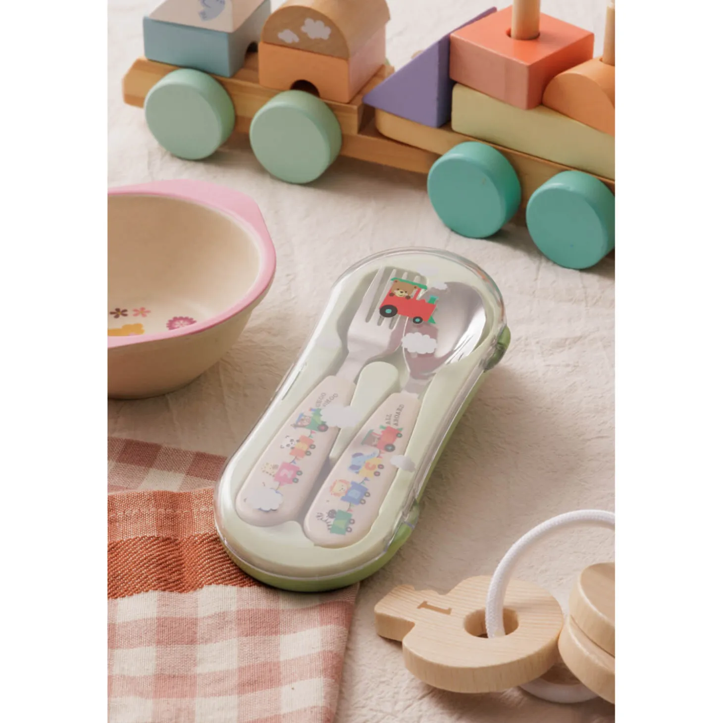 Viners 2-Piece Childrens Travel Cutlery Set & Case - All Aboard
