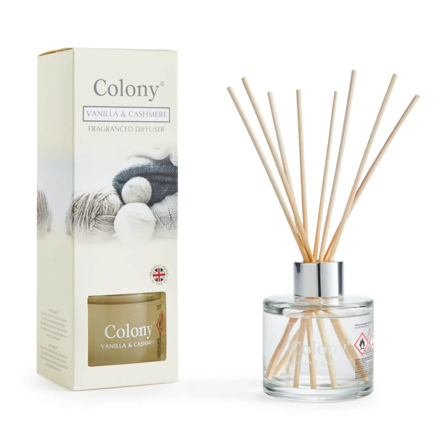 Wax Lyrical Colony 100ml Reed Diffuser - Vanilla & Cashmere