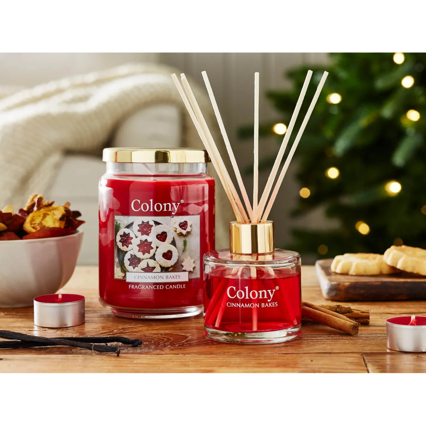 Wax Lyrical Colony 200ml Reed Diffuser - Cinnamon Bakes