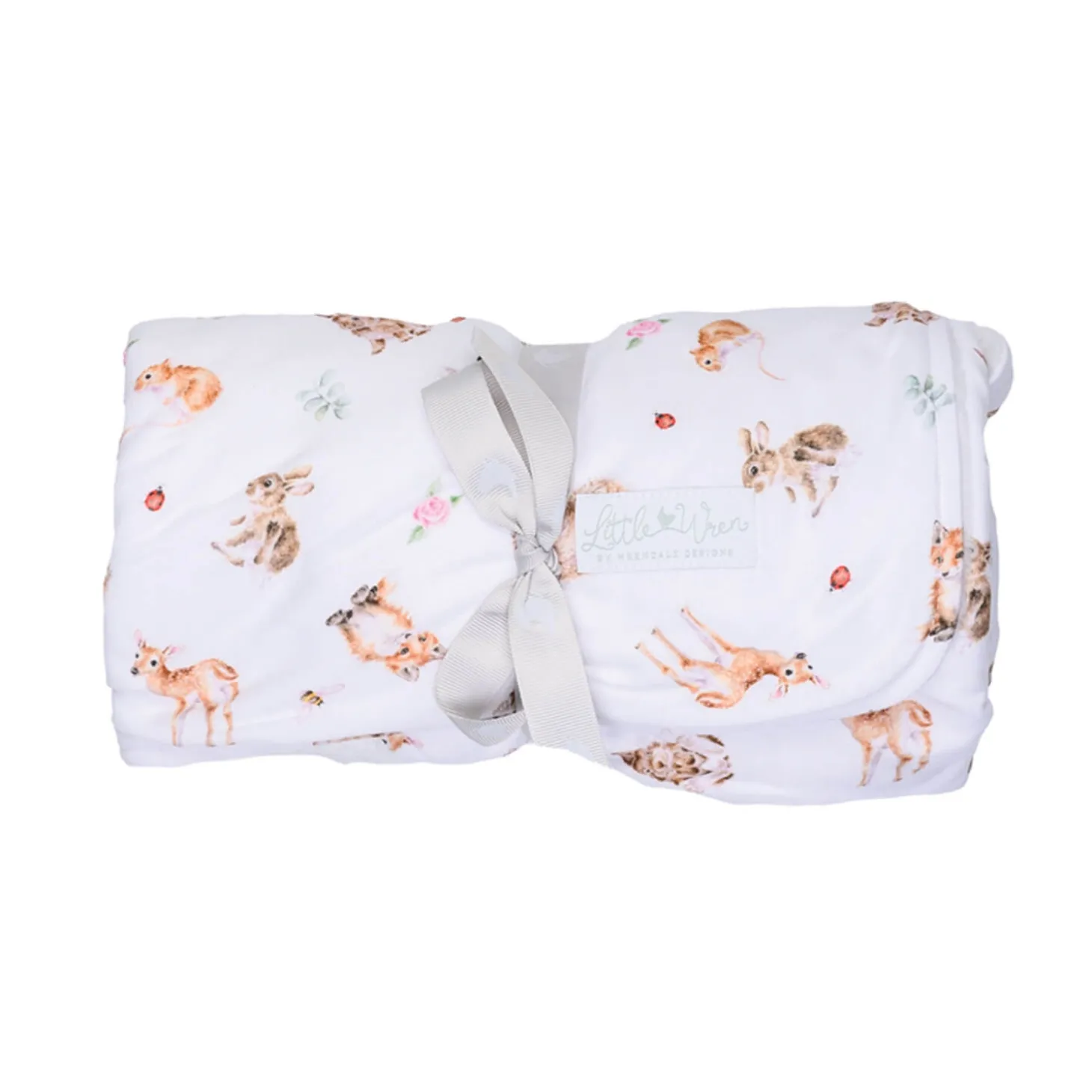 Wrendale Designs by Hannah Dale Little Wren Baby Blanket - Little Forest - Woodland Animals