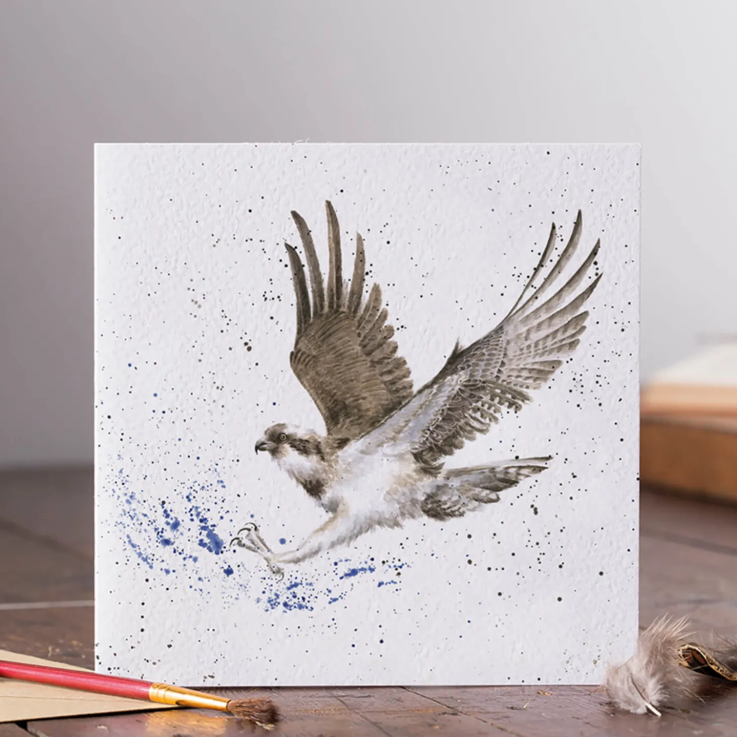 Wrendale Designs By Hannah Dale Card - Gone Fishing - Osprey