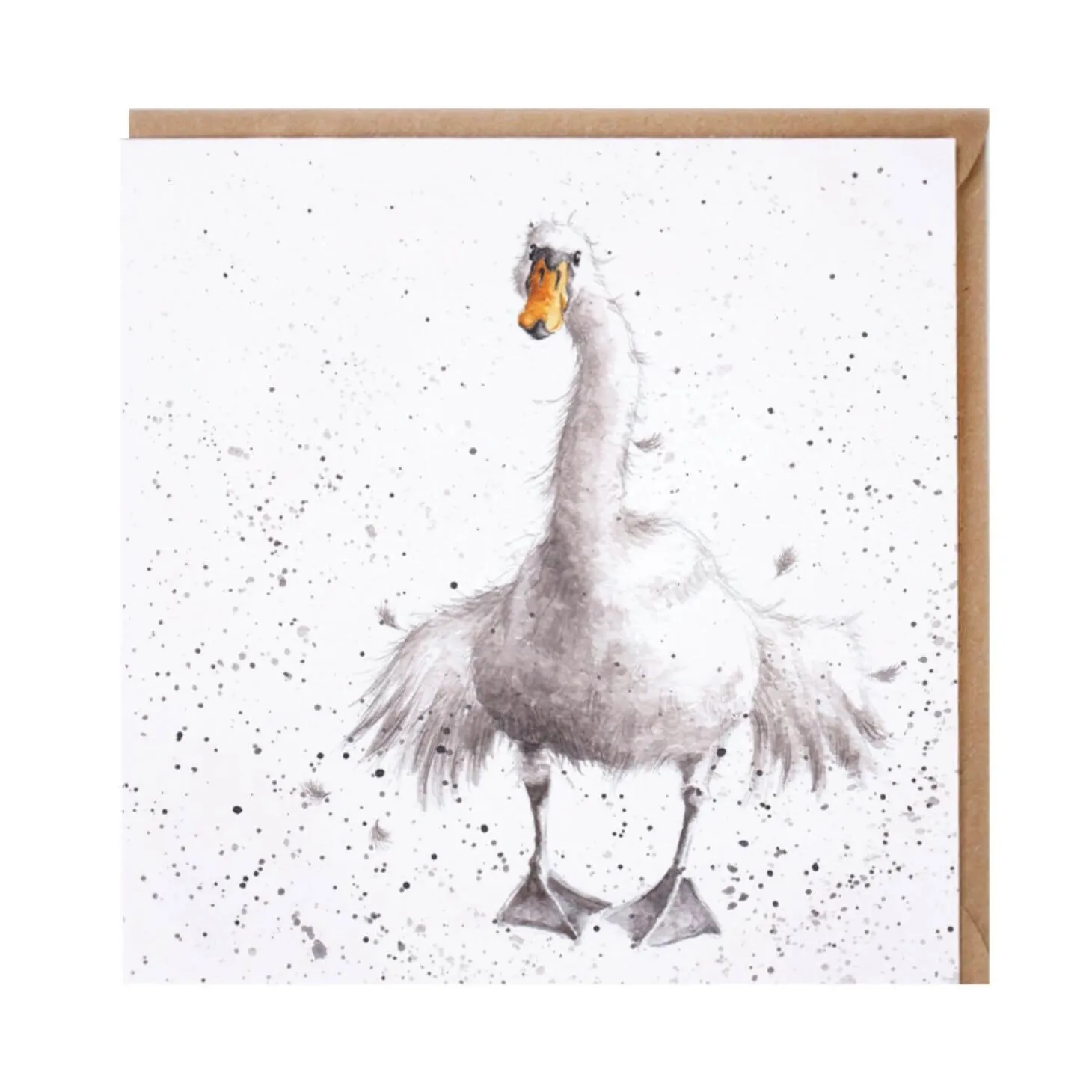 Wrendale Designs by Hannah Dale Card - Swan Fine Day