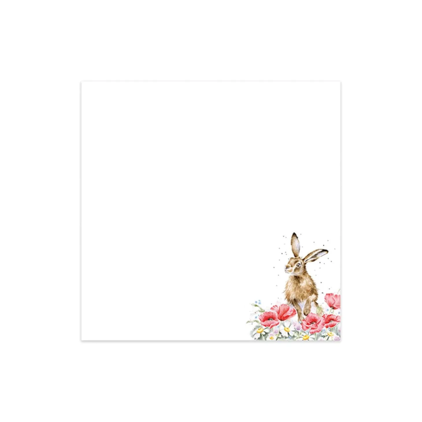 Wrendale Designs by Hannah Dale Sticky Notes - Field Of Flowers - Hare