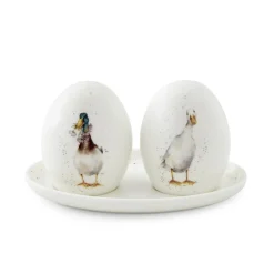 Wrendale Designs by Hannah Dale Duck Salt & Pepper Pots with Tray - Not A Daisy Goes By