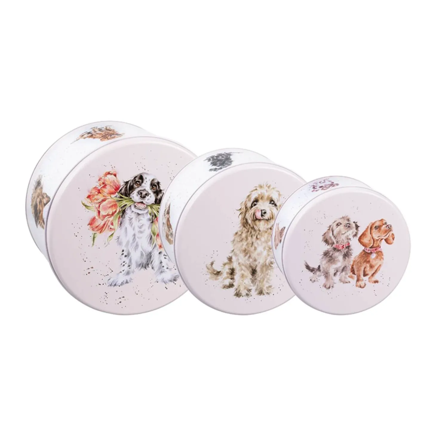 Wrendale Designs by Hannah Dale 3 Piece Cake Tin Nest - Dogs