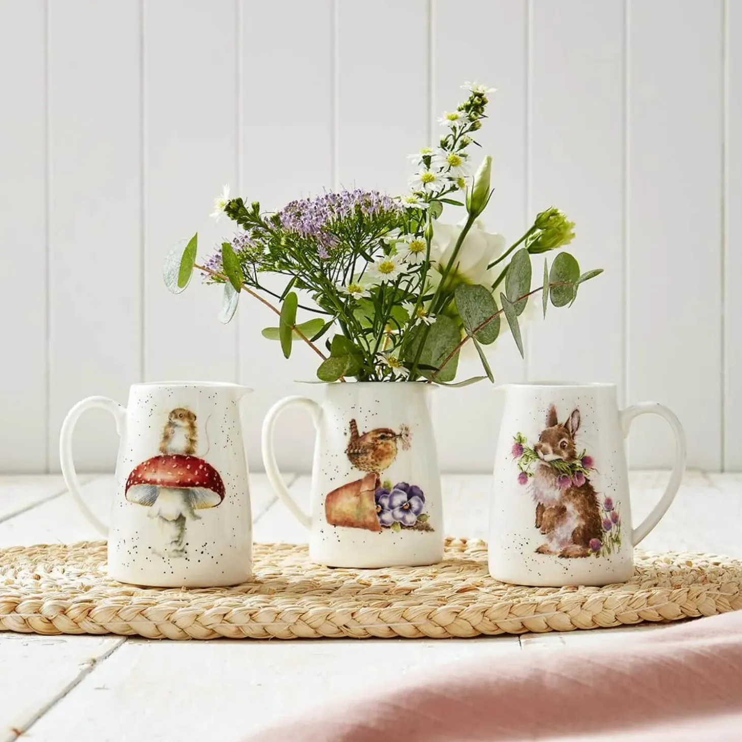 Wrendale Designs by Hannah Dale Fine China Posy Jug - He's A Fun-Gi