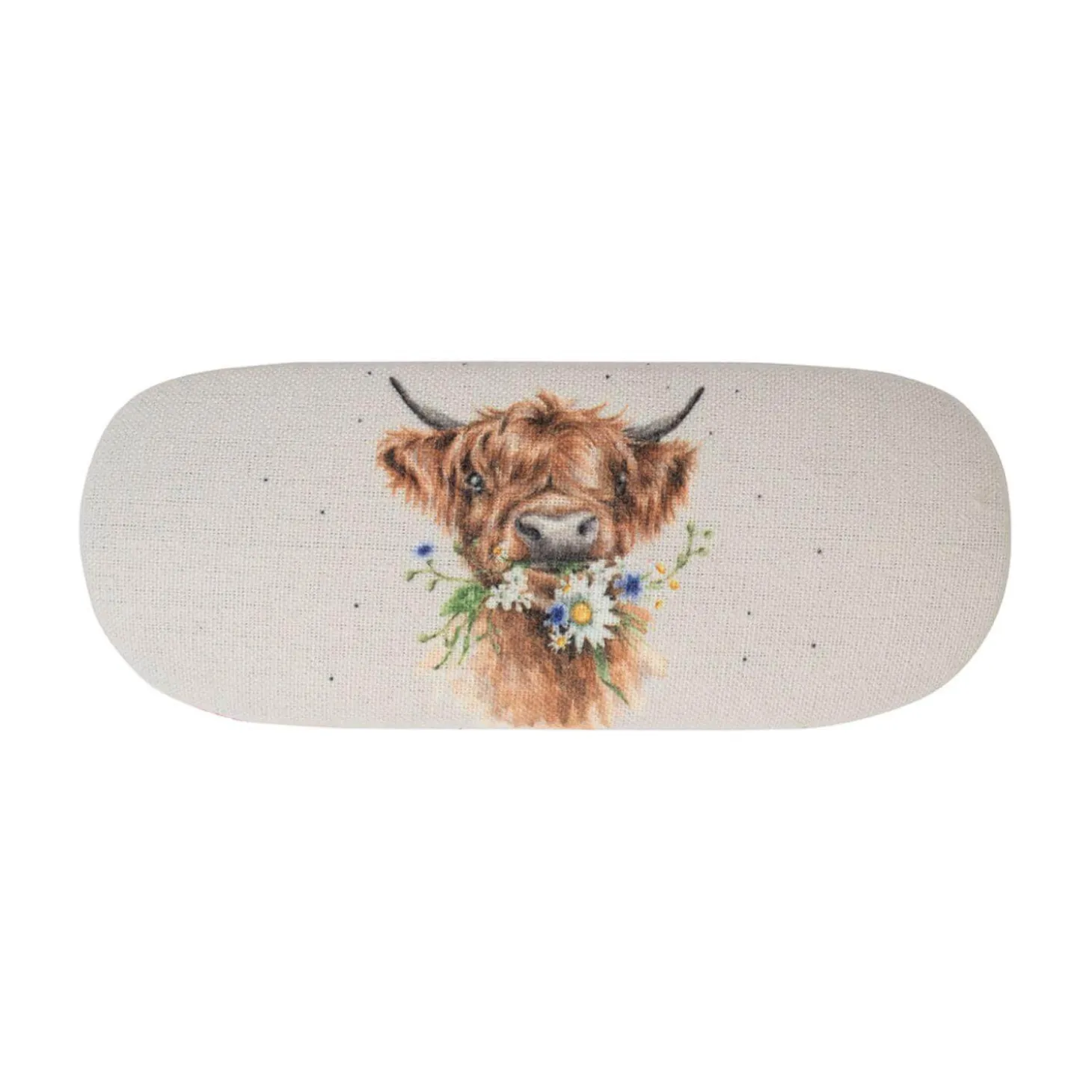 Wrendale Designs by Hannah Dale Glasses Case - Just For Moo - Highland Cow