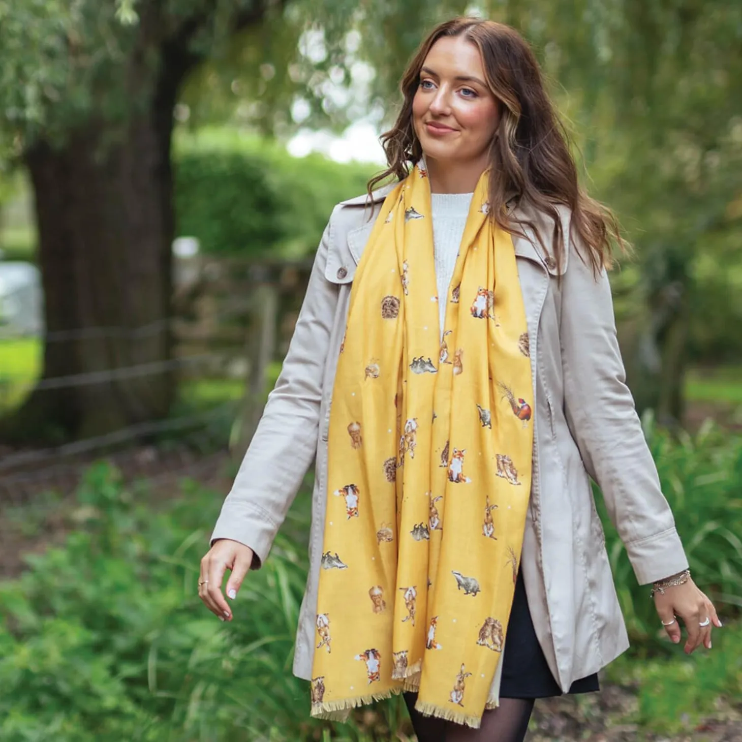 Wrendale Designs Everyday Scarf - Woodlander