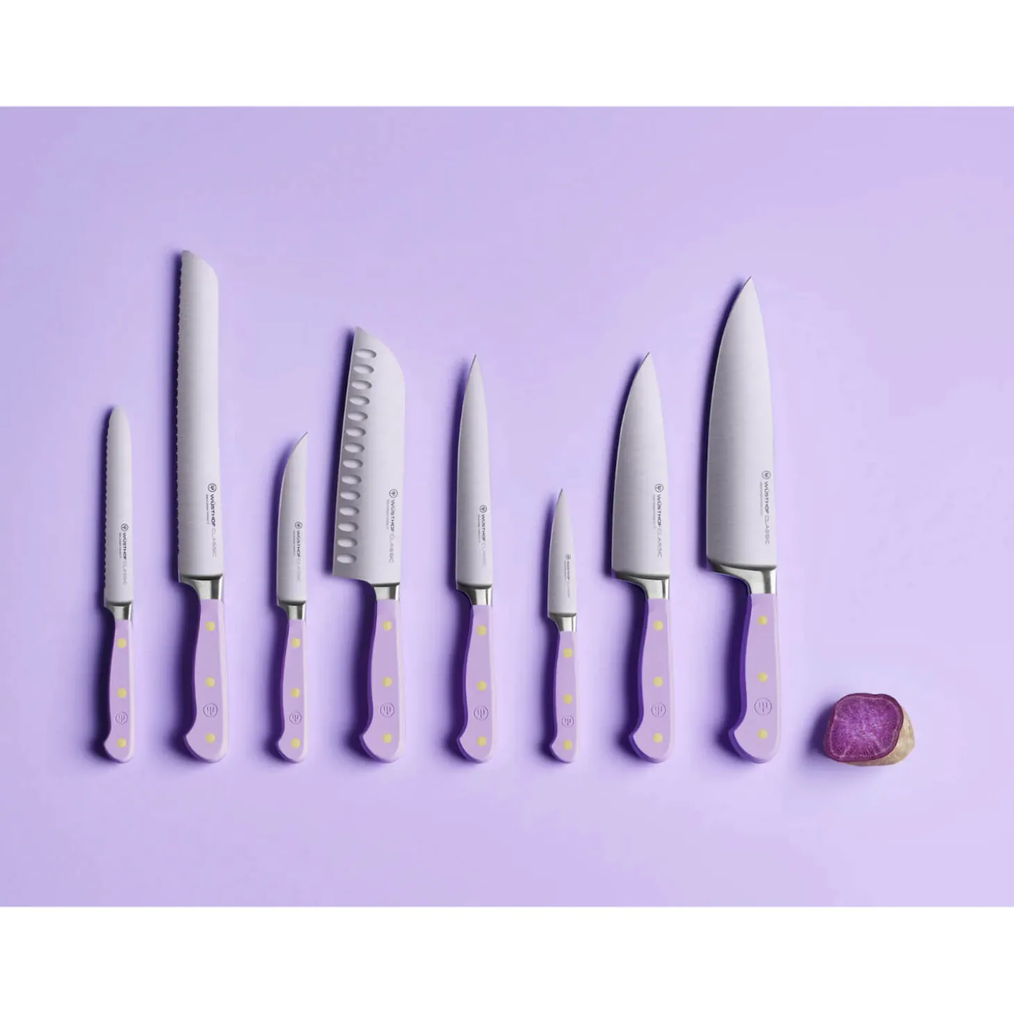 Wusthof Classic 14cm Serrated Utility Knife - Purple Yam