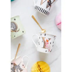 Yvonne Ellen Bone China 330ml Alphabet Mug - P