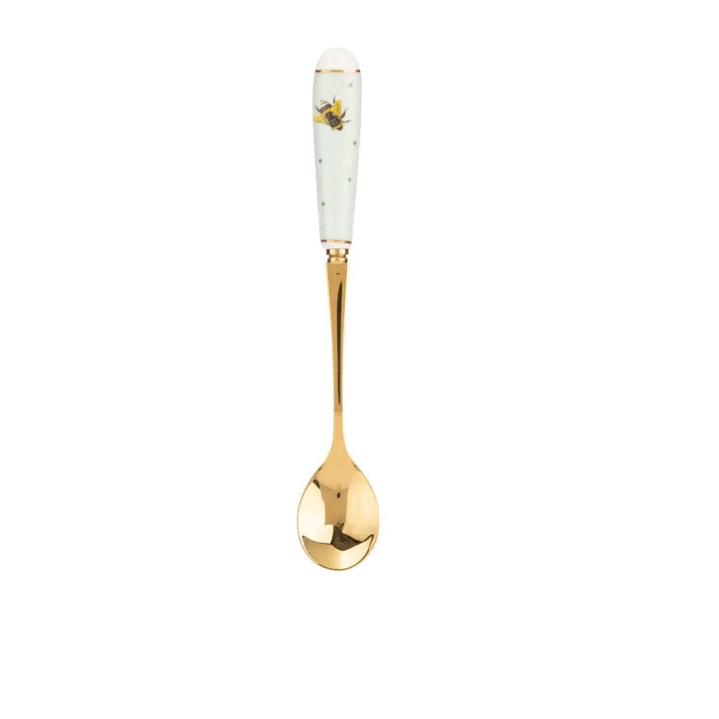 Yvonne Ellen Set of 4 Teaspoons With China Handles - Bee