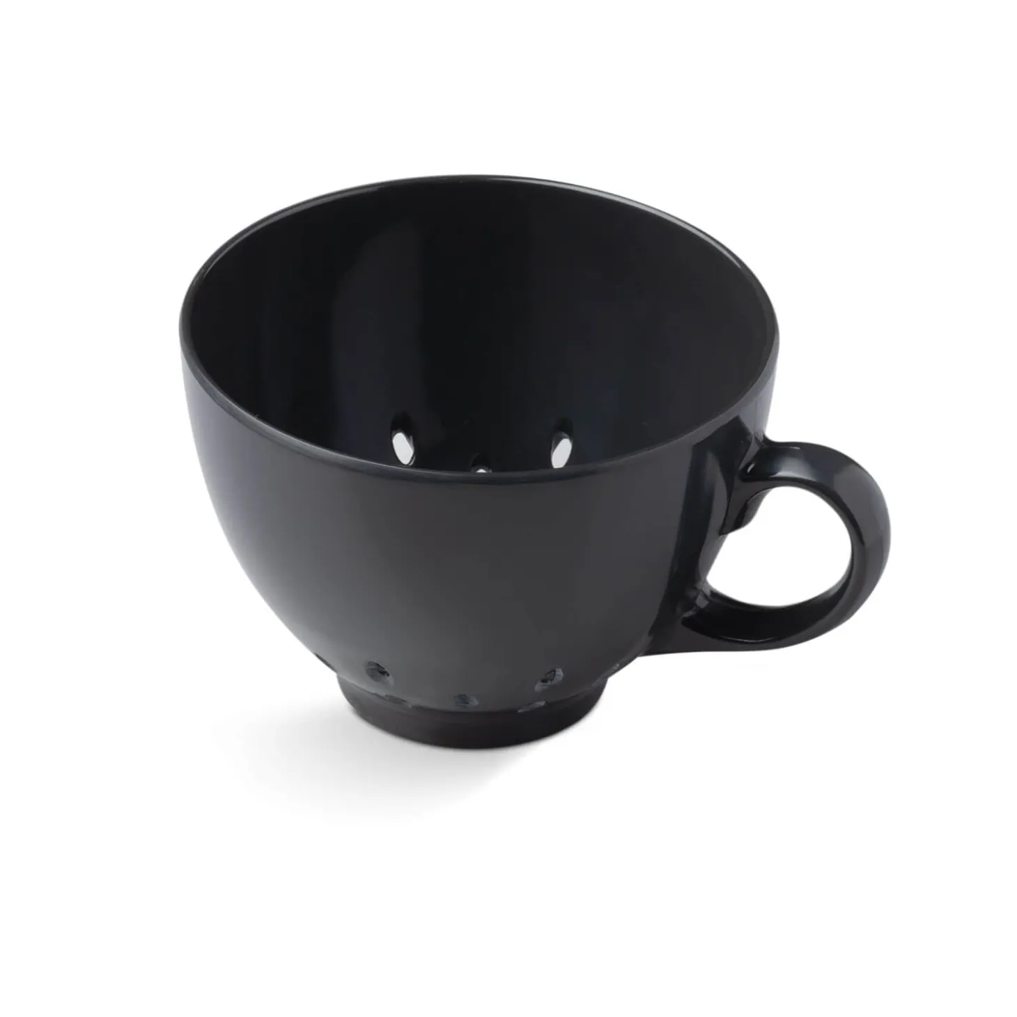 Zeal Berry 10cm Melamine Colander with Handle - Dark Grey