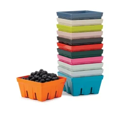 Zeal 12cm Melamine Berry Box & Colander - Rose Pink
